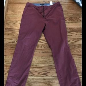Banana Republic Maroon Chinos